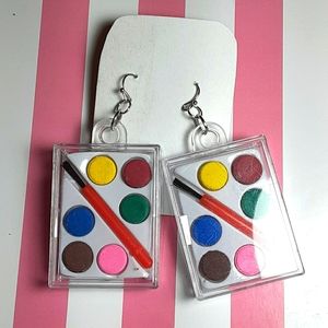 Handmade Watercolor Paint Lesbian Earrings